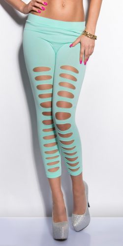 Szaggatott capri leggings 