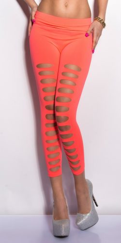 Szaggatott capri leggings 